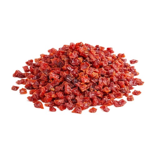 Pimiento rojo dados